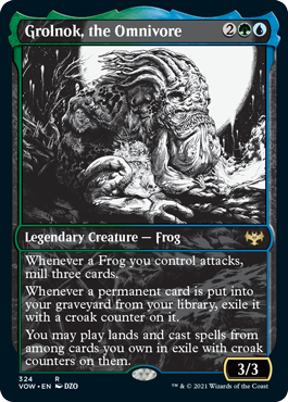 [324]【EN】【FOIL】■ショーケース■雑食するもの、グロルナク/Grolnok, the Omnivore【VOW】[R][多色]
