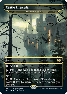 [403]【EN】【FOIL】■ドラキュラ■ヴォルダーレンの居城/Voldaren Estate【VOW】[R][土地]