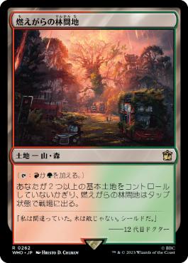 [262]【JP】【FOIL】燃えがらの林間地/Cinder Glade【WHO】[R][土地]