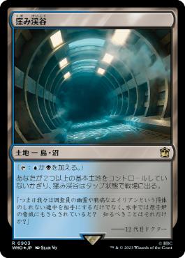 [903]【JP】【サージFOIL】窪み渓谷/Sunken Hollow【WHO】[R][土地]