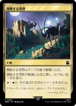 [326]【JP】【FOIL】興隆する荒野/Thriving Heath【WHO】[C][土地]