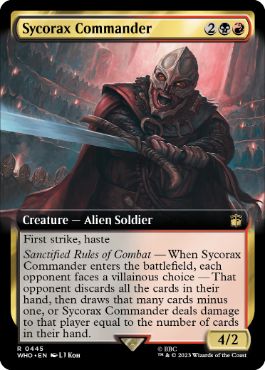 [445]【EN】■拡張アート■シコラックスの司令官/Sycorax Commander【WHO】[R][多色]