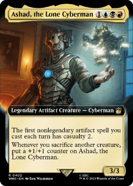 [402]【EN】■拡張アート■孤高のサイバーマン、アシャド/Ashad, the Lone Cyberman【WHO】[R][多色]