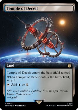 [524]【EN】■拡張アート■欺瞞の神殿/Temple of Deceit【WHO】[R][土地]