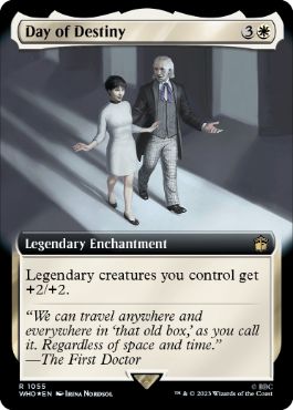 [1055]【EN】【サージFOIL】■拡張アート■運命の日/Day of Destiny【WHO】[R][白]