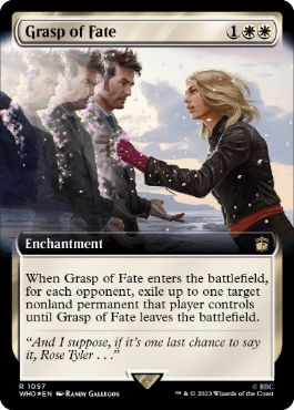 [1057]【EN】【サージFOIL】■拡張アート■命運の掌握/Grasp of Fate【WHO】[R][白]