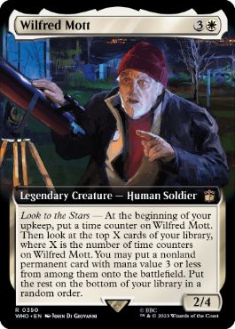 [350]【EN】【FOIL】■拡張アート■ウィルフレッド・モット/Wilfred Mott【WHO】[R][白]