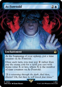 [1060]【EN】【サージFOIL】■拡張アート■予言により/As Foretold【WHO】[R][青]