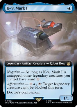 [953]【EN】【サージFOIL】■拡張アート■K-9 マークI型/K-9, Mark I【WHO】[R][青]