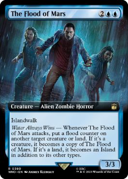 [360]【EN】【FOIL】■拡張アート■火星の水ゾンビ/The Flood of Mars【WHO】[R][青]
