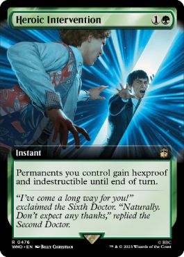 [476]【EN】【FOIL】■拡張アート■英雄的介入/Heroic Intervention【WHO】[R][緑]