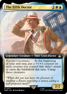 [413]【EN】【FOIL】■拡張アート■５代目ドクター/The Fifth Doctor【WHO】[R][多色]
