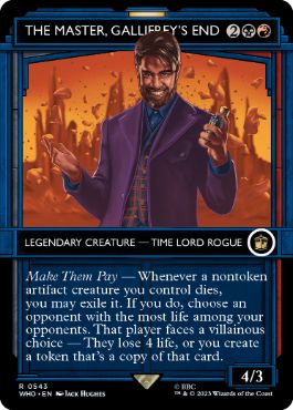 [543]【EN】【FOIL】■ショーケース■ギャリフレイの終焉、マスター/The Master, Gallifrey's End【WHO】[R][多色]