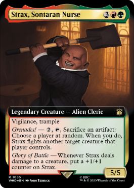 [1035]【EN】【サージFOIL】■拡張アート■ソンターランの看護師、ストラックス/Strax, Sontaran Nurse【WHO】[R][多色]