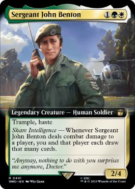 [441]【EN】【FOIL】■拡張アート■ジョン・ベントン伍長/Sergeant John Benton【WHO】[R][多色]
