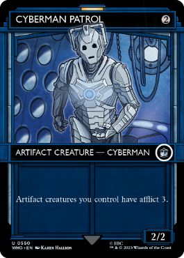 [550]【EN】【FOIL】■ショーケース■サイバーマンの巡回兵/Cyberman Patrol【WHO】[U][茶]