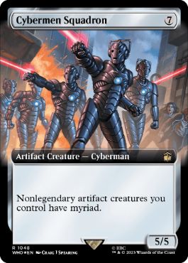[1048]【EN】【サージFOIL】■拡張アート■サイバーマン軍団/Cybermen Squadron【WHO】[R][茶]