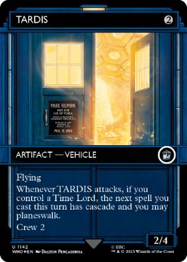 [1142]【EN】【サージFOIL】■ショーケース■ターディス/TARDIS【WHO】[U][茶]