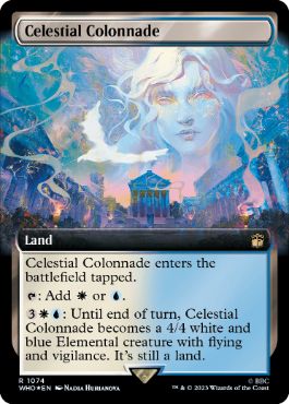 [1074]【EN】【サージFOIL】■拡張アート■天界の列柱/Celestial Colonnade【WHO】[R][土地]