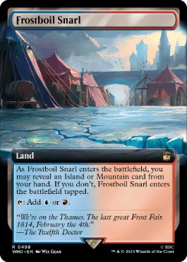 [498]【EN】【FOIL】■拡張アート■凍沸の交錯/Frostboil Snarl【WHO】[R][土地]
