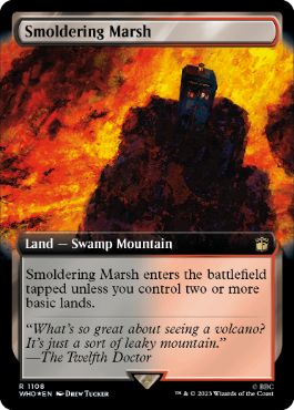 [1108]【EN】【サージFOIL】■拡張アート■燻る湿地/Smoldering Marsh【WHO】[R][土地]