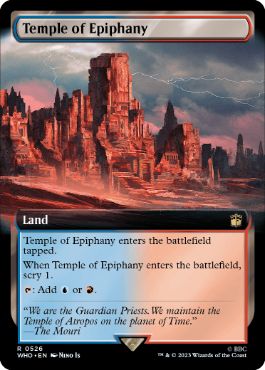 [526]【EN】【FOIL】■拡張アート■天啓の神殿/Temple of Epiphany【WHO】[R][土地]