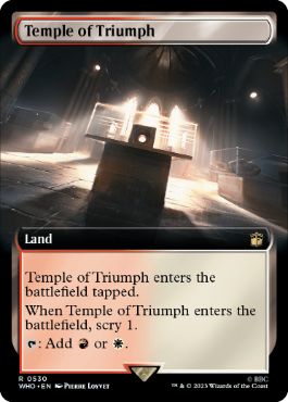 [530]【EN】【FOIL】■拡張アート■凱旋の神殿/Temple of Triumph【WHO】[R][土地]