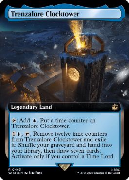 [463]【EN】【FOIL】■拡張アート■トレンザロアの時計塔/Trenzalore Clocktower【WHO】[R][土地]
