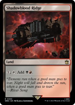[303]【EN】シャドーブラッドの尾根/Shadowblood Ridge【WHO】[R][土地]