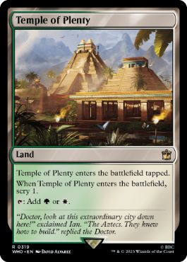 [319]【EN】豊潤の神殿/Temple of Plenty【WHO】[R][土地]
