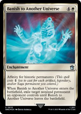 [618]【EN】【サージFOIL】別世界への追放/Banish to Another Universe【WHO】[U][白]