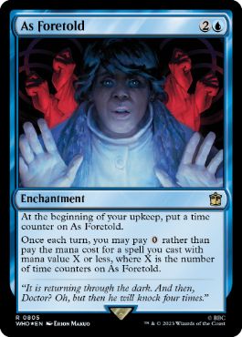 [805]【EN】【サージFOIL】予言により/As Foretold【WHO】[R][青]