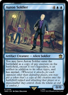 [036]【EN】【FOIL】オートンの兵士/Auton Soldier【WHO】[R][青]