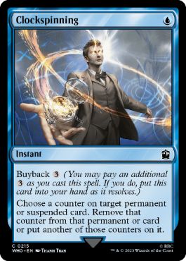[215]【EN】【FOIL】時計回し/Clockspinning【WHO】[C][青]