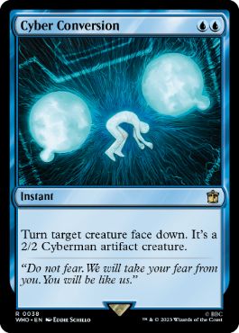 [038]【EN】【FOIL】サイバーへの変換/Cyber Conversion【WHO】[R][青]