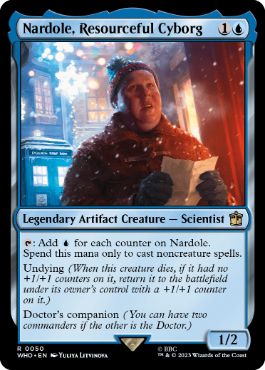 [050]【EN】【FOIL】気立ての良いサイボーグ、ナードル/Nardole, Resourceful Cyborg【WHO】[R][青]