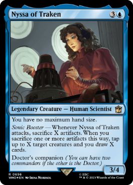 [656]【EN】【サージFOIL】トラケンのニッサ/Nyssa of Traken【WHO】[R][青]