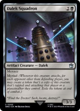 [065]【EN】【FOIL】ダーレク軍団/Dalek Squadron【WHO】[U][黒]