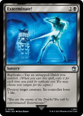 [068]【EN】【FOIL】抹殺せよ！/Exterminate!【WHO】[U][黒]