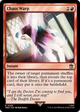 [225]【EN】【FOIL】混沌のねじれ/Chaos Warp【WHO】[R][赤]