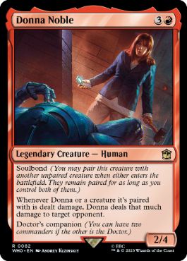 [082]【EN】【FOIL】ドナ・ノーブル/Donna Noble【WHO】[R][赤]