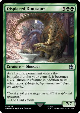 [100]【EN】【FOIL】転置された恐竜/Displaced Dinosaurs【WHO】[U][緑]