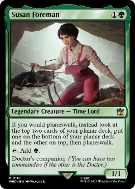 [110]【EN】【FOIL】スーザン・フォアマン/Susan Foreman【WHO】[R][緑]