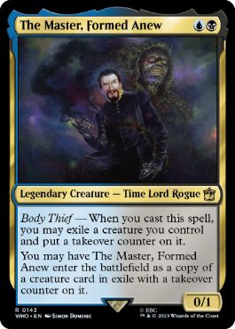 [143]【EN】【FOIL】再誕者、マスター/The Master, Formed Anew【WHO】[R][多色]