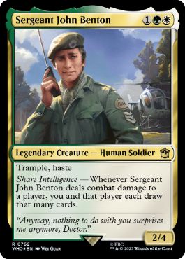 [762]【EN】【サージFOIL】ジョン・ベントン伍長/Sergeant John Benton【WHO】[R][多色]