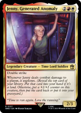 [137]【EN】【FOIL】人造アノマリー、ジェニー/Jenny, Generated Anomaly【WHO】[R][多色]
