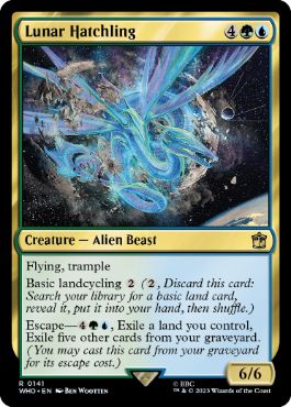 [141]【EN】【FOIL】月の雛/Lunar Hatchling【WHO】[R][多色]