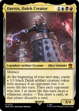 [001]【EN】【FOIL】ダーレクの創造主、ダヴロス/Davros, Dalek Creator【WHO】[M][多色]