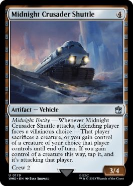 [179]【EN】【FOIL】ミッドナイト・クルセイダー・シャトル/Midnight Crusader Shuttle【WHO】[U][茶]