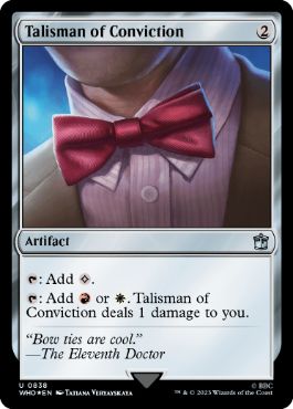 [838]【EN】【サージFOIL】確信のタリスマン/Talisman of Conviction【WHO】[U][茶]